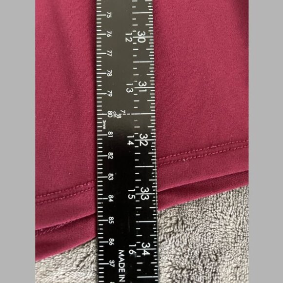 Ambiance Womens Shorts Size 2XL Burgundy Romper Sleeveless V-neck Zipper Closure - Picture 6 of 6